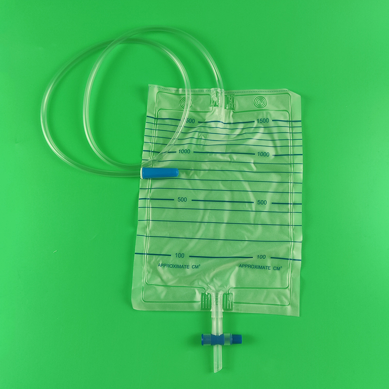 1500ml 2000ml Urine bag collection urinary drainage bag disposable type T valve