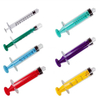 Disposable Luer Lock Colored plunger Polycarbonate Colorful Syringe PC Color Syringes
