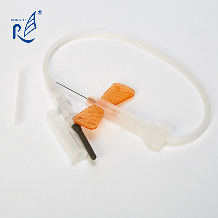 CE ISO Double Wing Butterfly Type Safety Blood Collection Needle